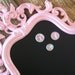 SHABBY CHIC FRAMED Chalkboard Vintage Framed Wall Mirror Baroque Ornate Vintage Frame Chalkboard Weddings Nursery Room Decor Any Color Pink