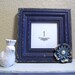 Set of 10 Wedding Table Numbers-Signage-Shabby Chic Picture Frames-Vintage Jewelery Accent-Cobalt Blue-Navy Blue-Wedding Chalkboards
