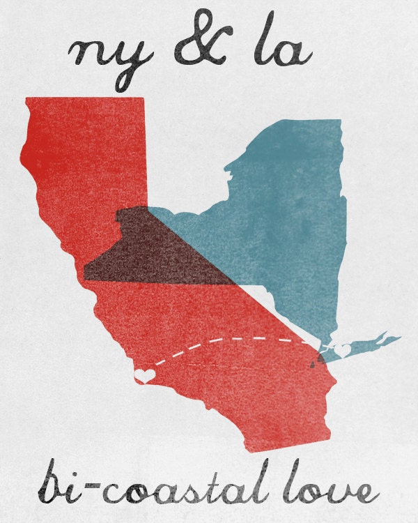 25% Off - Bi-Coastal Love - 8 x 10 - Print