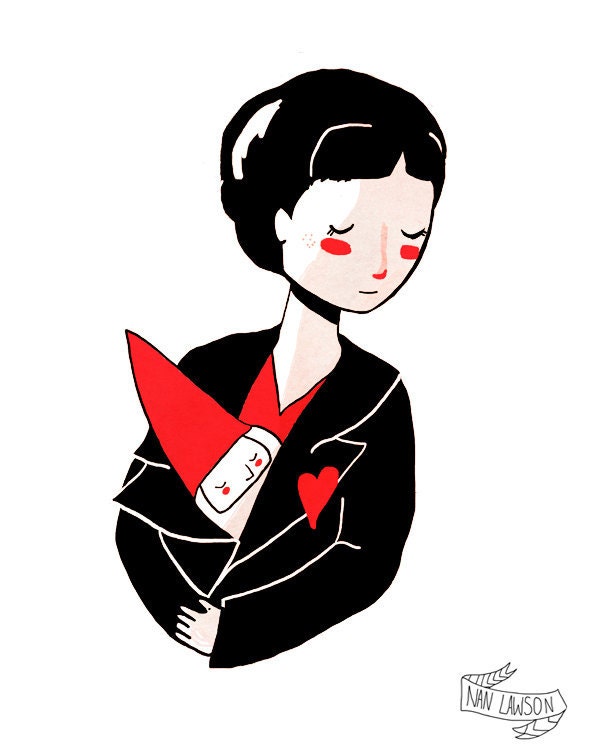 Amelie - 5 x 7 Illustration Print