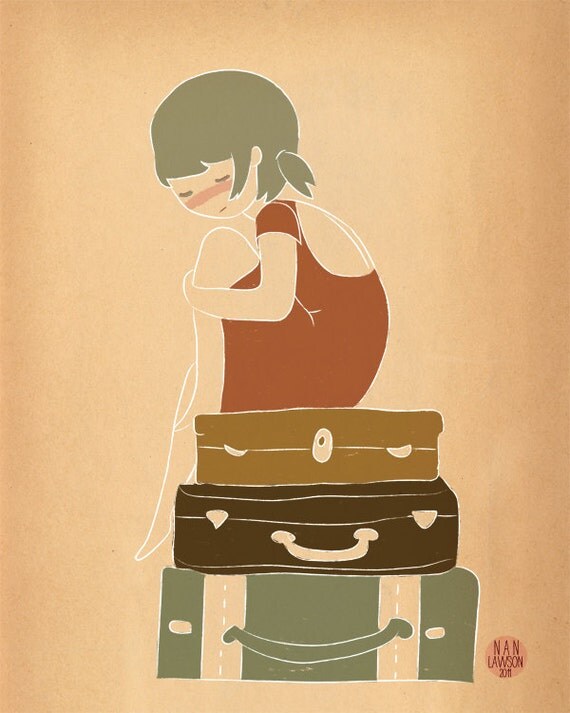 I'll Be Here - 5 x 7 Illustration Print