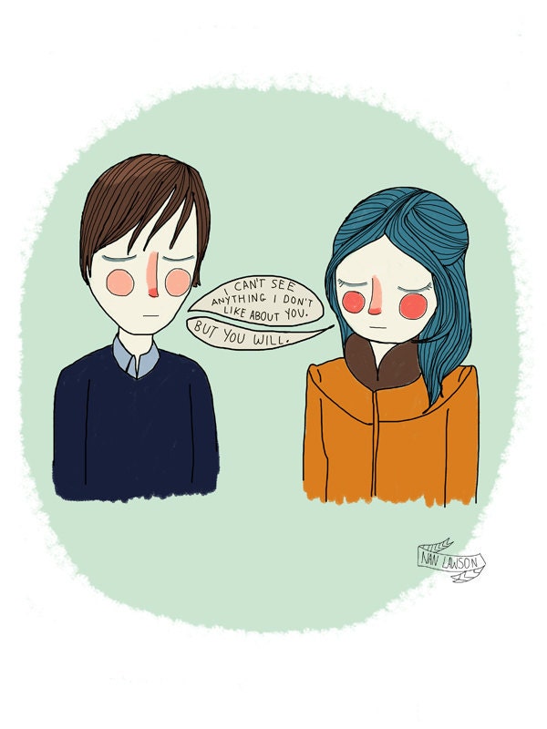 I Can't See Anything I Don't Like About You - 5 x 7 Illustration Print