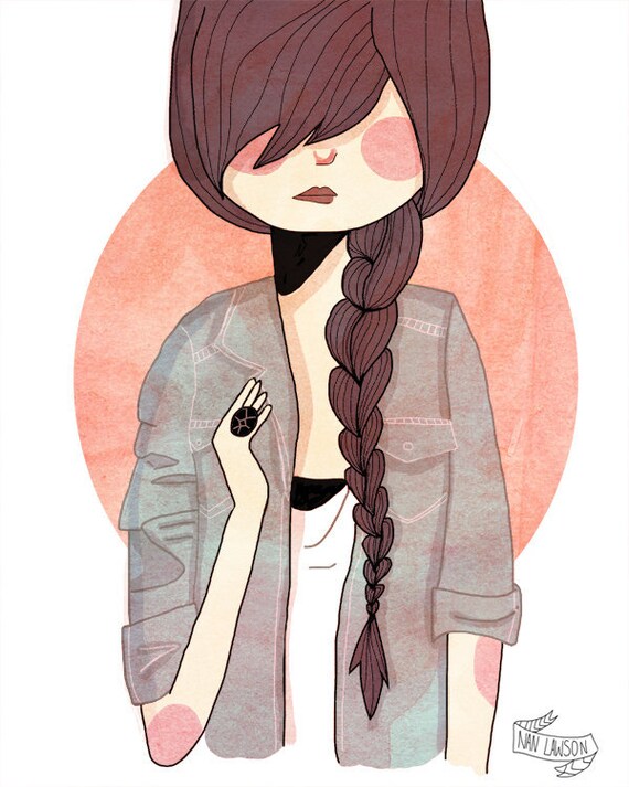 Some Fashion - 8 x 10 - Illustration Print