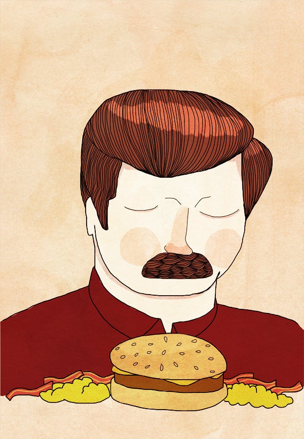 You Had Me At Meat Tornado - 5 x 7 Illustration Print
