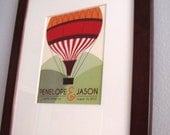 Personalized Wedding Gift - Hot Air Balloon Print