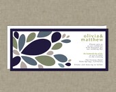 Modern Wedding Invitation - Pop Drops