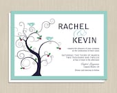 Modern Tree Wedding Invitations
