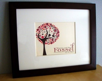 Personalized Wedding Gift - Love Birds Print