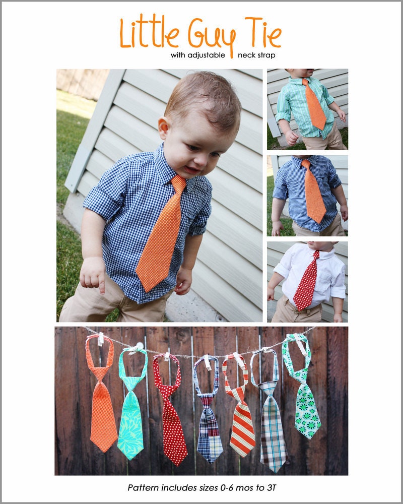 LITTLE GUY TIE - pdf sewing pattern