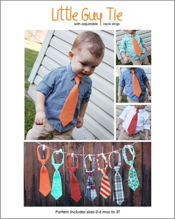 LITTLE GUY TIE - pdf sewing pattern