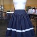 Denim Basque Waist Skirt