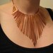 Copper Necklace - Athena - Copper Collar - Handmade Jewelry - smooth edge contour