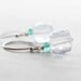 Blue Apatite & Blue Quartz Sterling Silver Cube Gemstone Earrings