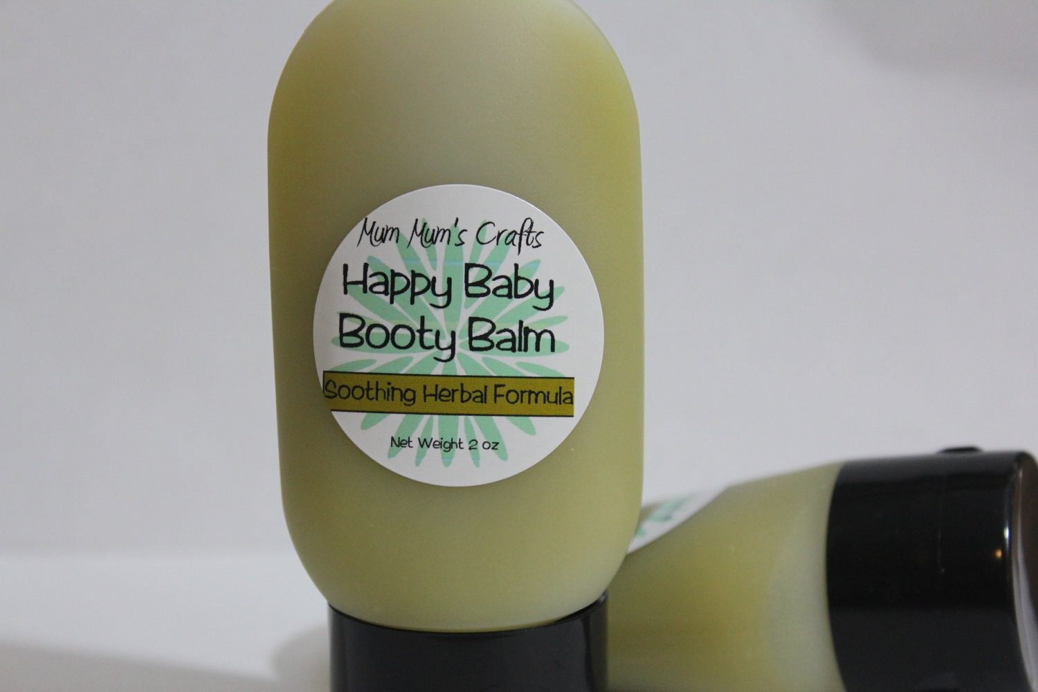 Herbal Salve Diaper Ointment - Happy Baby Booty Balm Large Squeeze Tube