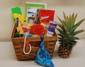 Tropical Jam Basket Island Flavors Beach Mango  Pepper Jam Hostess Gift Birthday Jam Gift Basket