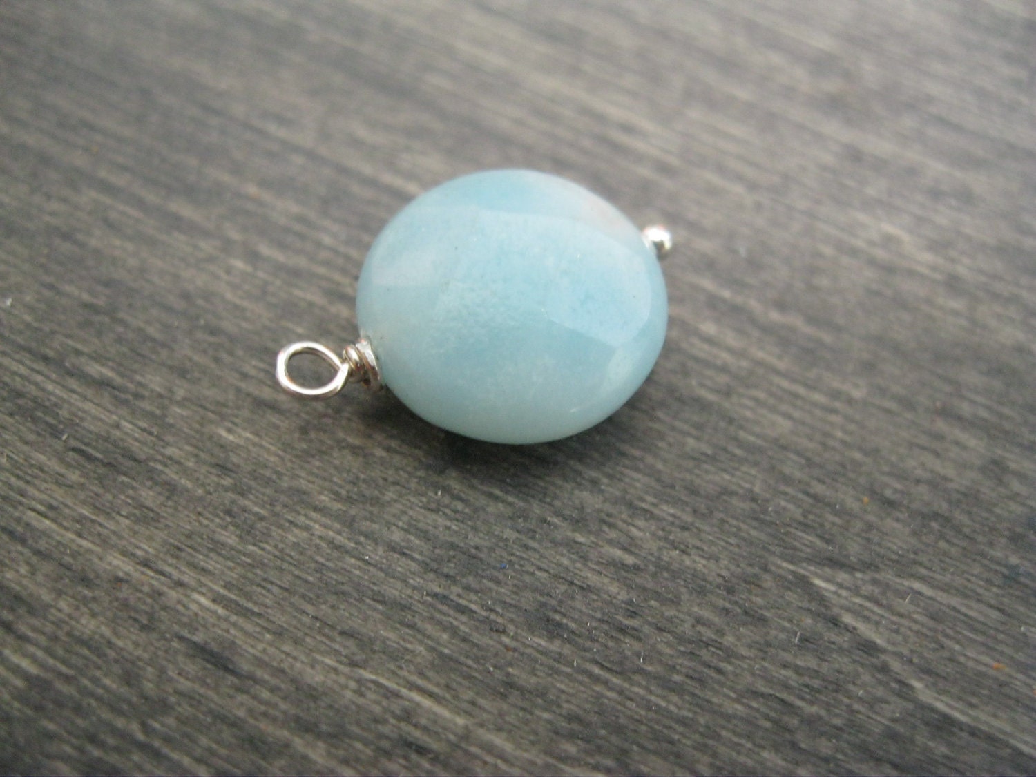 Faceted Amazonite Stone Add On to your neckalce