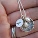 Personalized Hand Stamped Sterling Silver Mama Bird Nest Necklace READY TO SHIP