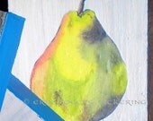 Pears on Wood Panels set of 3