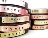 Personalized Leather Cuff Bracelet