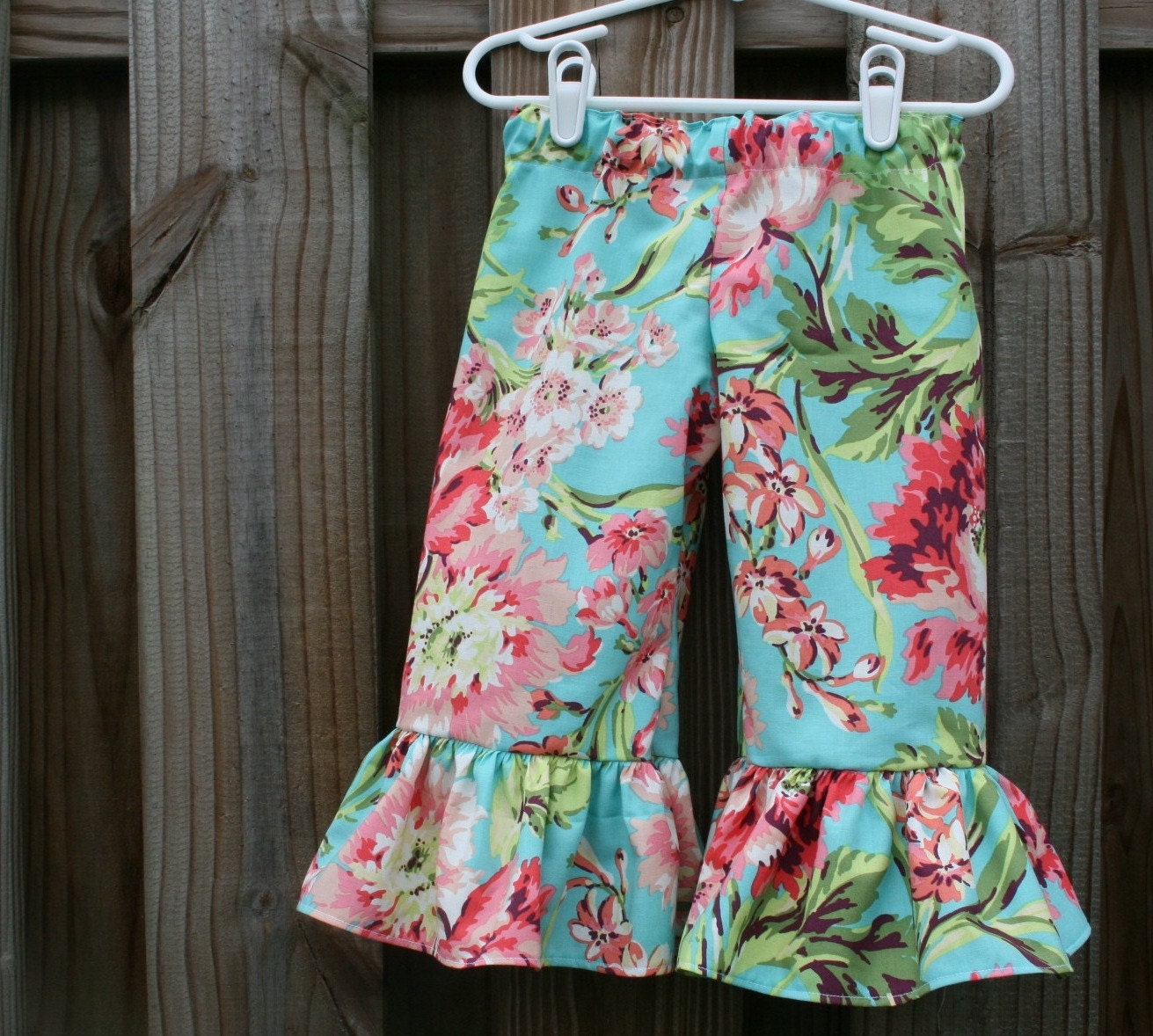 NEW....Amy Butler Bouquet Bliss P Ruffle Pants