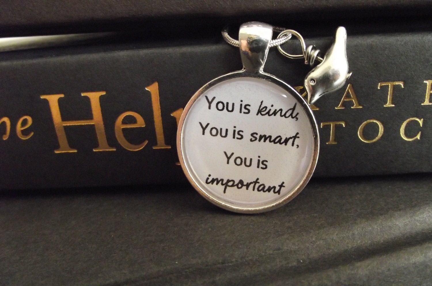 You is kind, You is smart, You is important- The Help- buy two get one free- includes a 16" or 18" snake chain- READY TO SHIP