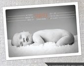 Simply Stated - Custom photo birth announcement or invitation