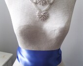 Wedding Belt, Bridal Sash --  A Long Satin Ribbon Sash for your Wedding Dress