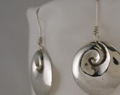 Argentium Sterling Swirl earrings