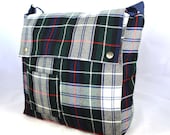 READY TO SHIP Tartan Recycled Wool Satchel