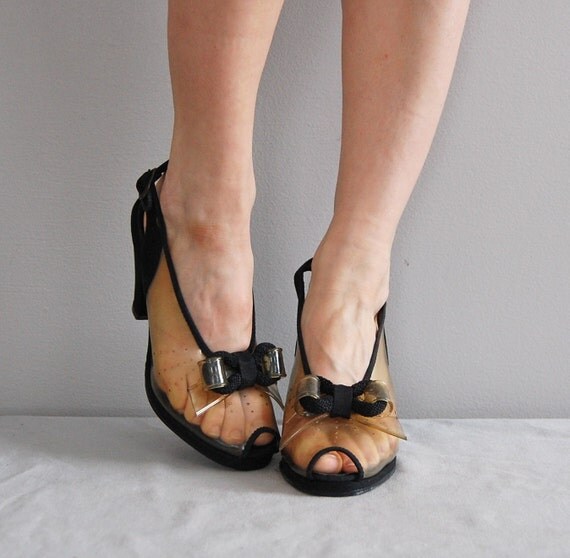vintage 1940s AFFECTIONATELY YOURS peeptoe heels