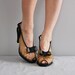 vintage 1940s AFFECTIONATELY YOURS peeptoe heels