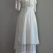 edwardian dress / 1910s dress / white cotton tea dress