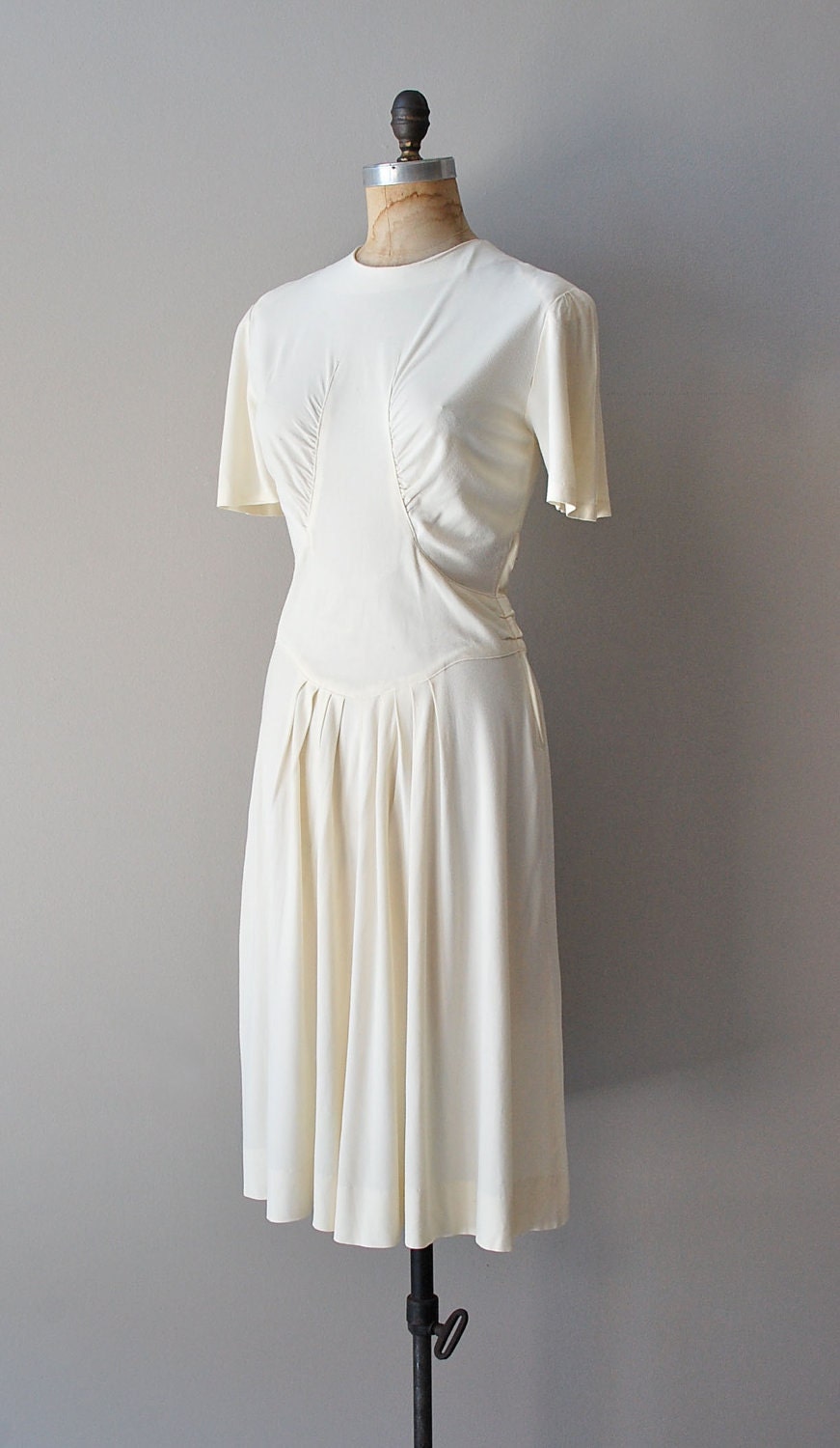 1930s dress / white 30s dress / Lindy Hop dress