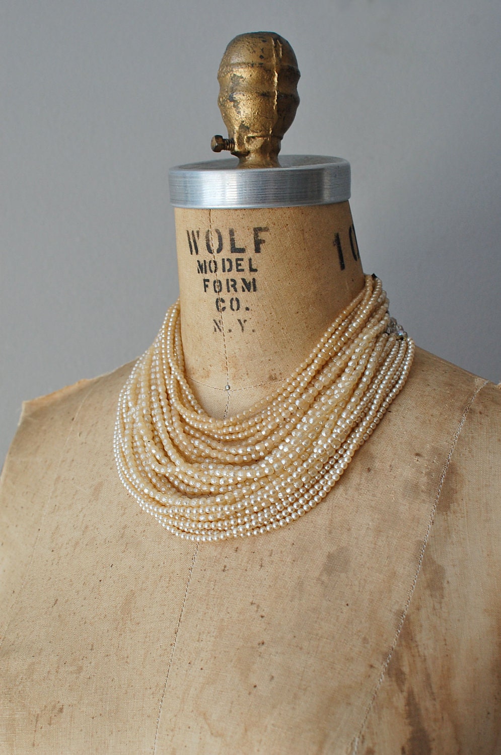 pearl necklace / 1960s necklace / Duchess necklace