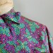 1930s dress / silk 30s dress / Pointillism Butterfly dress