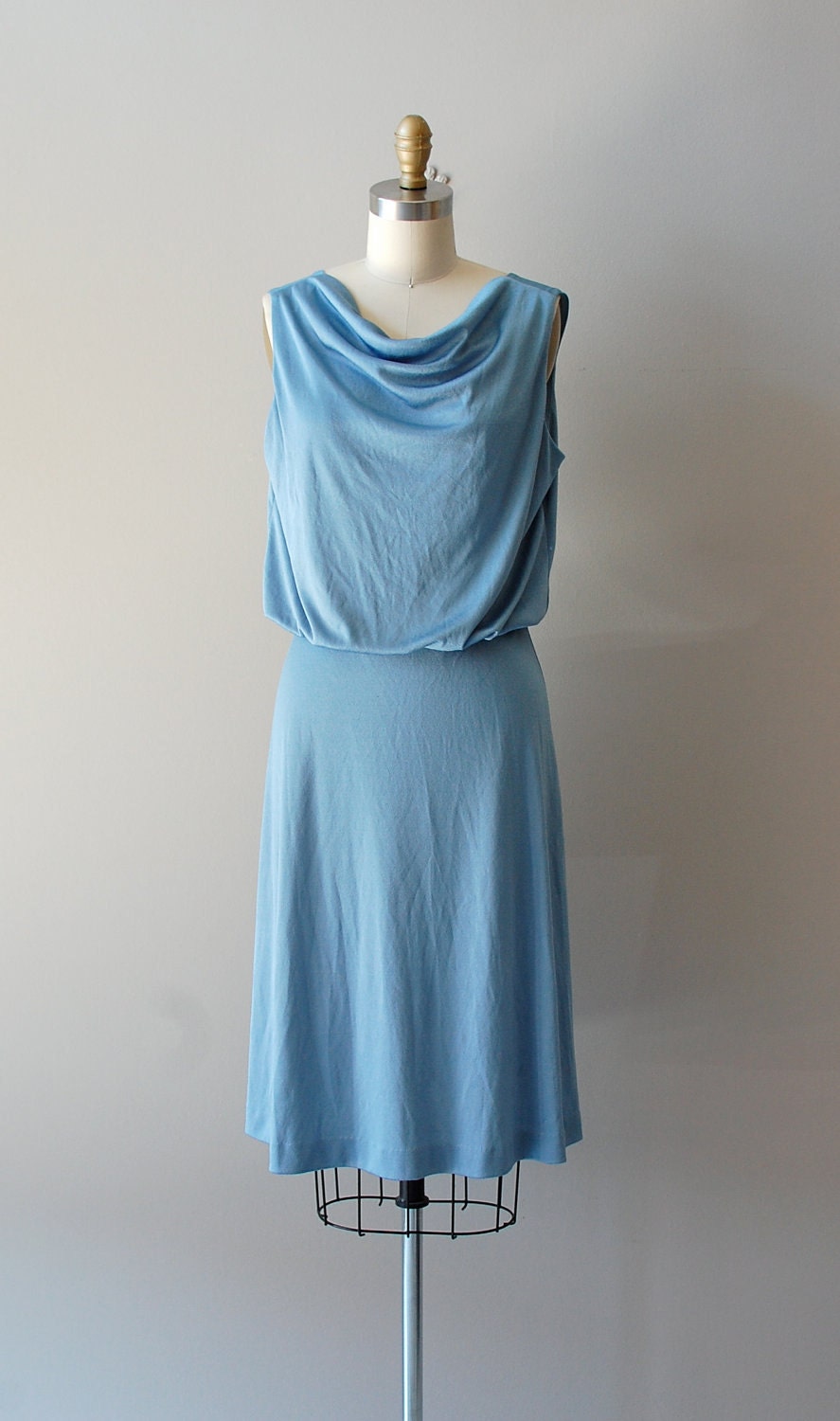 1970s jersey dress / grecian dress / Neapolis dress