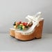 platform shoes / 1970s wood platforms / Carmen Miranda platforms