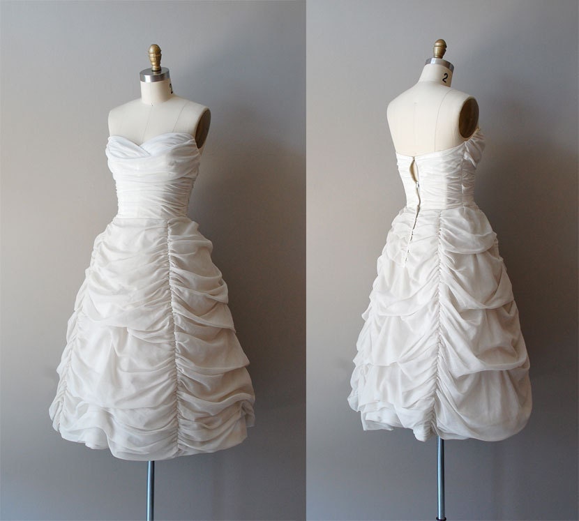 1950s wedding dress / 50s dress wedding / Cloudveil gown