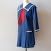 1960s dress / sailor 60s mini dress / Ships Ahoy dress
