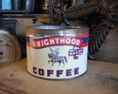 KNIGHTHOOD Candle Unique Hand-Poured Soy Wax Candle In Rare Coffee Tin Can Knight In Shining Armor Costume Party