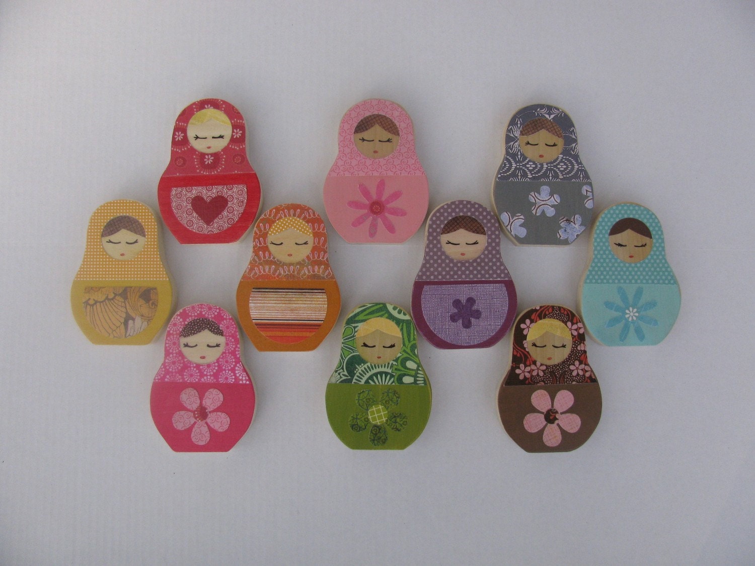 Matryoshka Peg Rack - eco-friendly by Maple Shade Kids