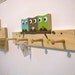 Owl Friends Peg Rack - Blue, Brown and Green - eco-friendly- by Maple Shade Kids