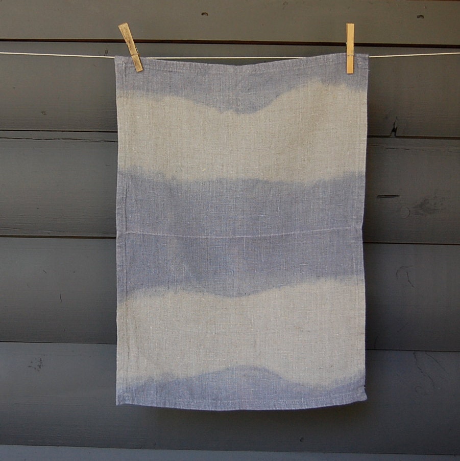 dyed tea towels - pair no. 2
