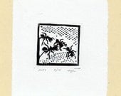 Tiny Ants Linocut