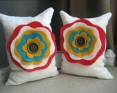 Circus Flower Beanbag Bookends