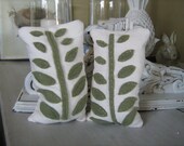 Fern Leaf Bean Bag Bookends