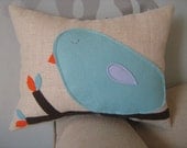 Tiffany Bluebird Mini Pillow