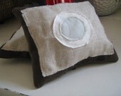 Chocolate Linen Textile Lavender Sachet