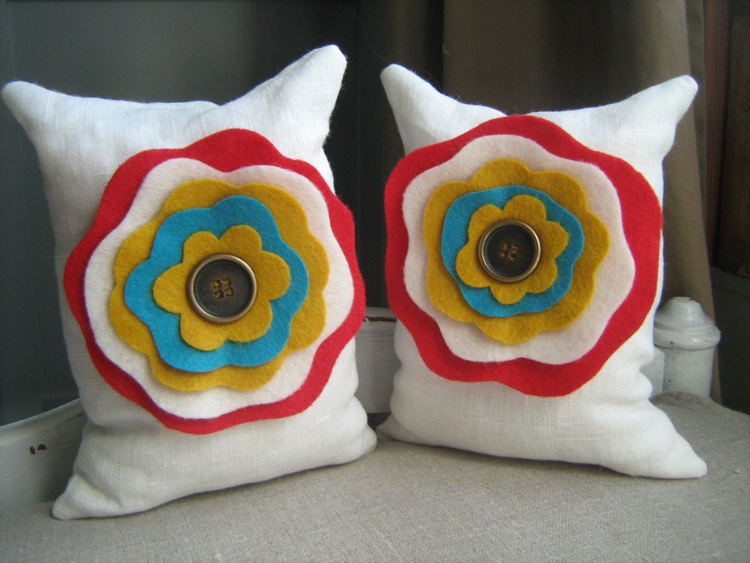 Circus Flower Beanbag Bookends