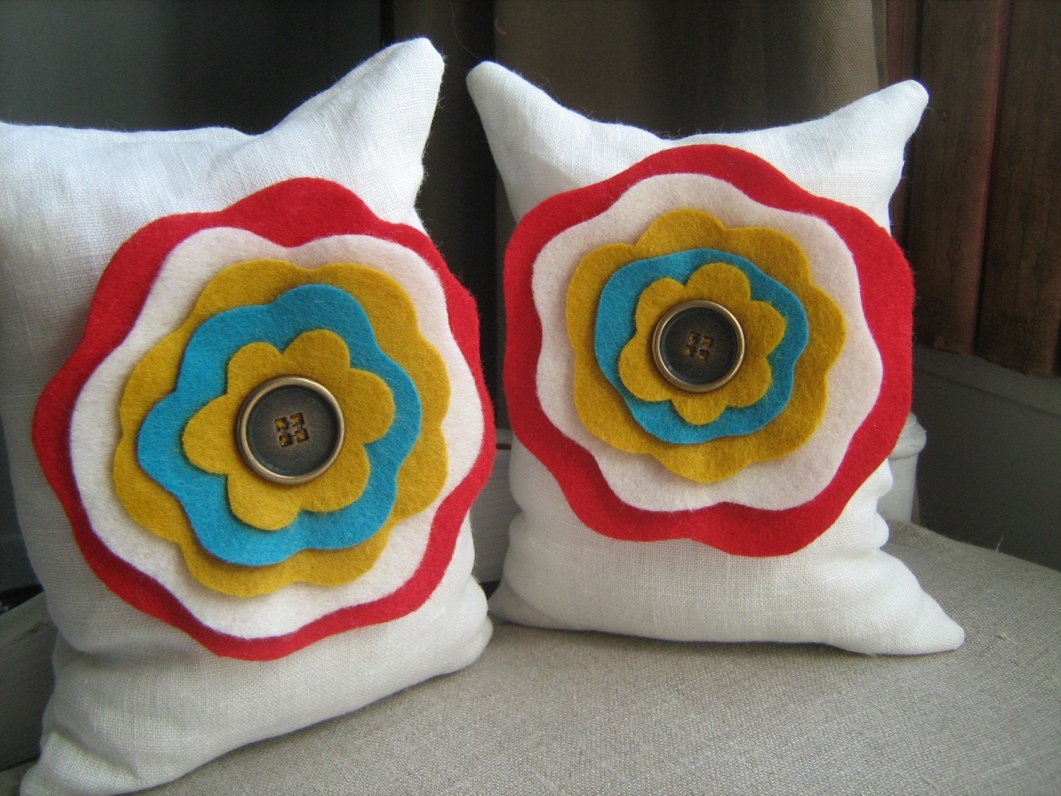 Circus Flower Beanbag Bookends
